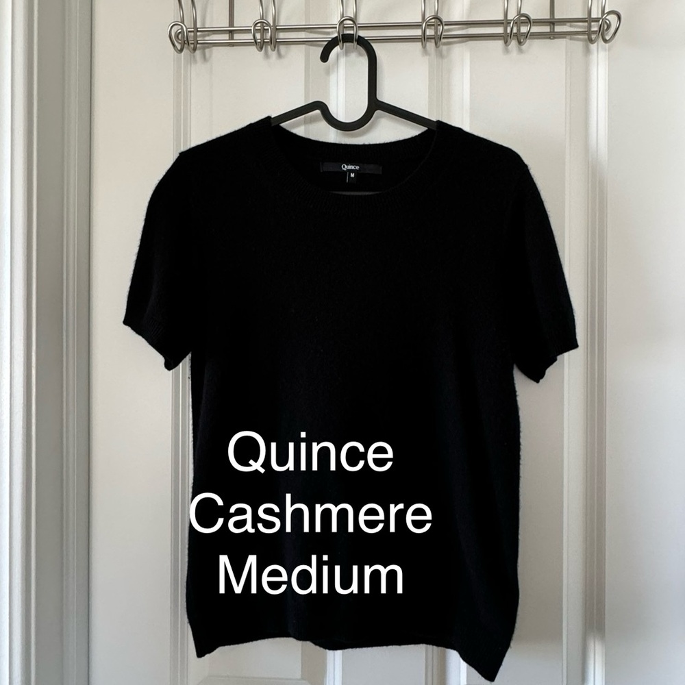 Quince Cashmere Sweater Tee | EUC | Black | Medium